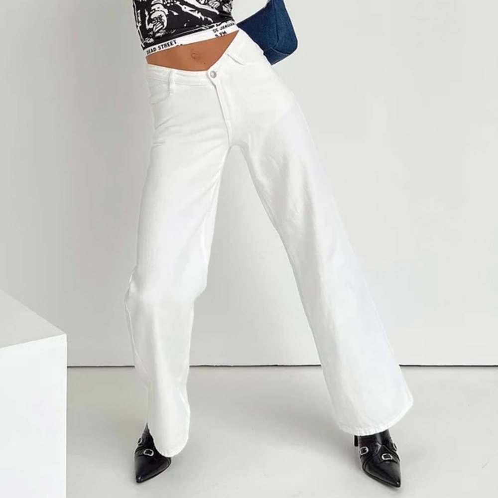 Princess Polly V-Waist Wide Leg Jeans